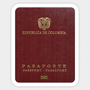 Colombia Passport Sticker